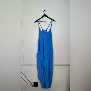Free People Blue Jumpsuit